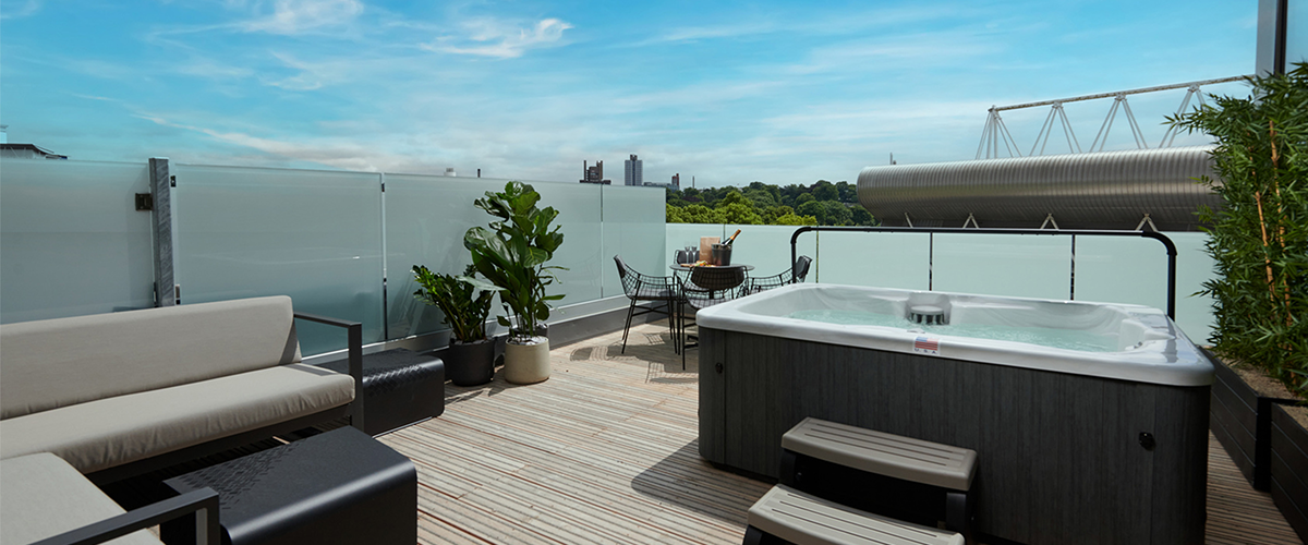 voco® Leicester rooftop bedrooms.